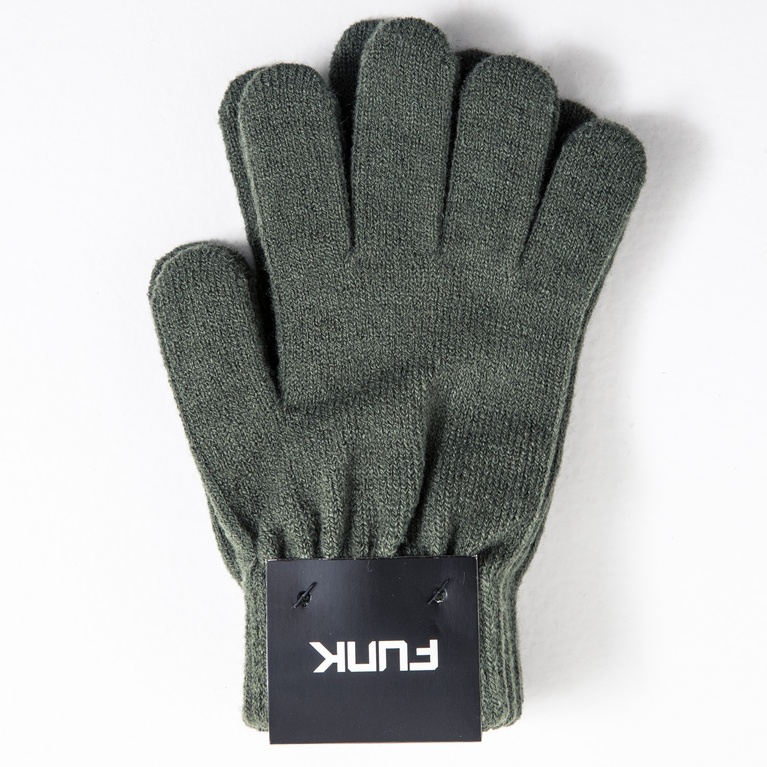 Fine-knit gloves 2-pack "Magic" Army Green